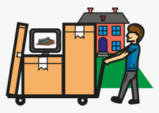 house clearance items, bedroom and kitchen furniture