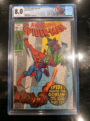 Amazing Spider-man #97 CGC 8.0 1971 Marvel Drug Story GG Amricons K33