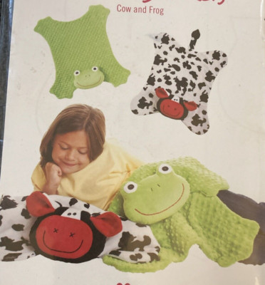 Rare Cotton Ginnys Cow & Frog Cuddle Blankets sewing 2012 pattern only