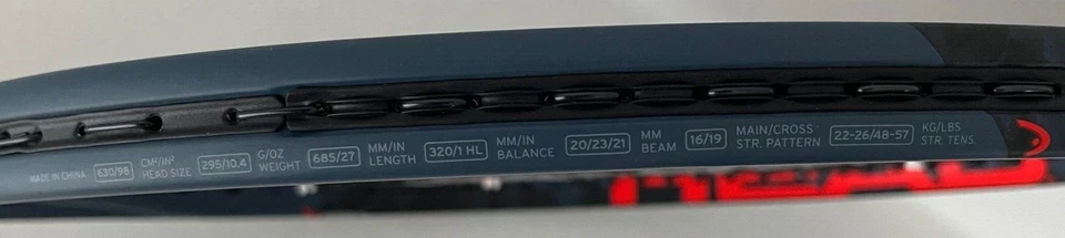 Head Graphene 360 Radical MP  L3 (4 3/8)  besaitet / strung - Bild 2 von 3