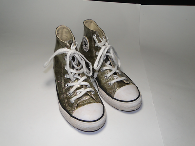 Gold Glitter Chuck Taylor Size All Start High Top