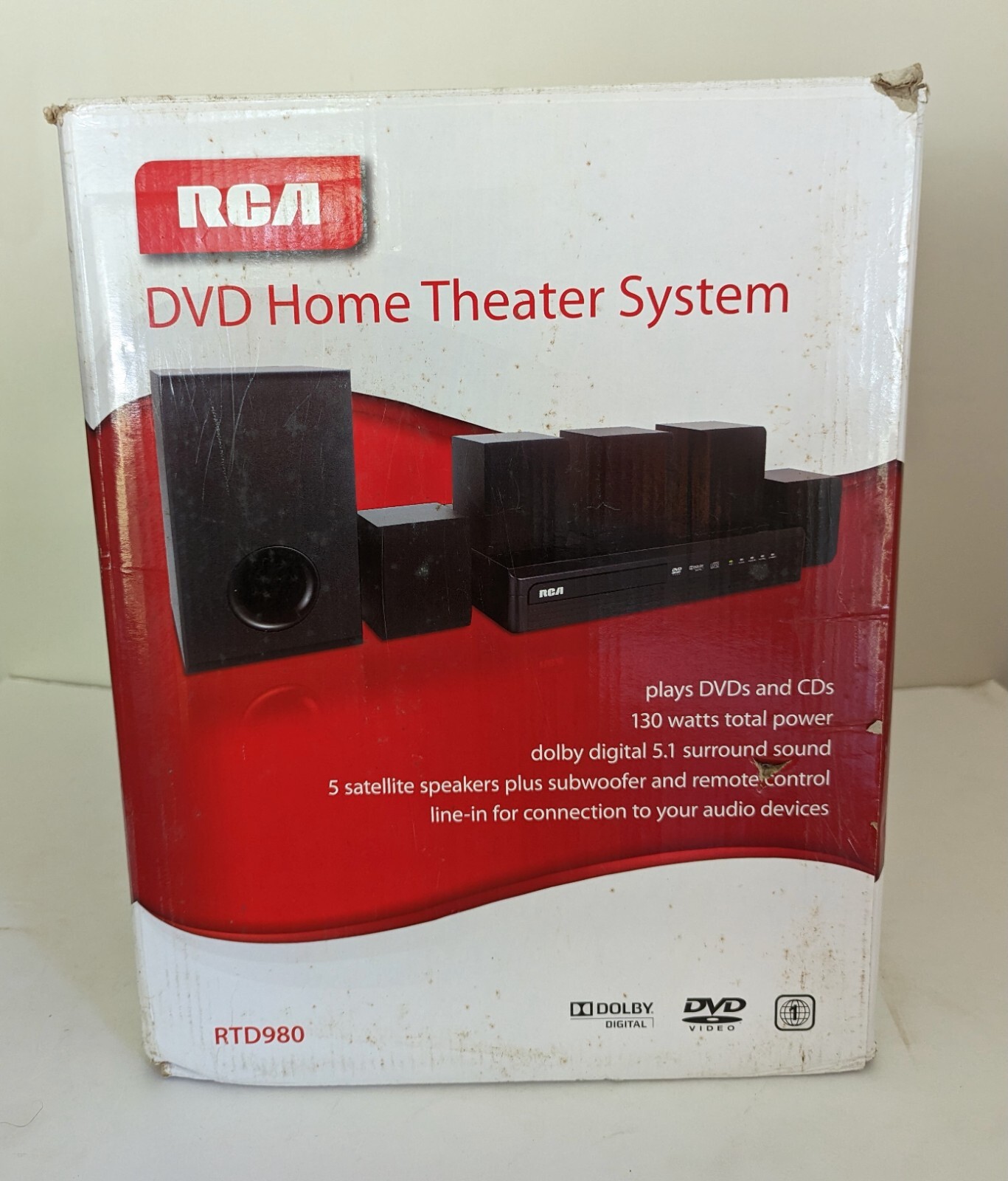 RCA DVD Home Theater Audio System RTD980 Dolby 5.1 New in Box eBay