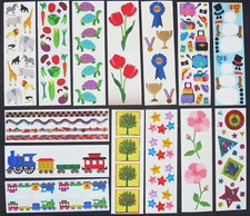 Mrs Grossman - 14 Full Sheet Vintage 2x6 inch Sticker Lot
