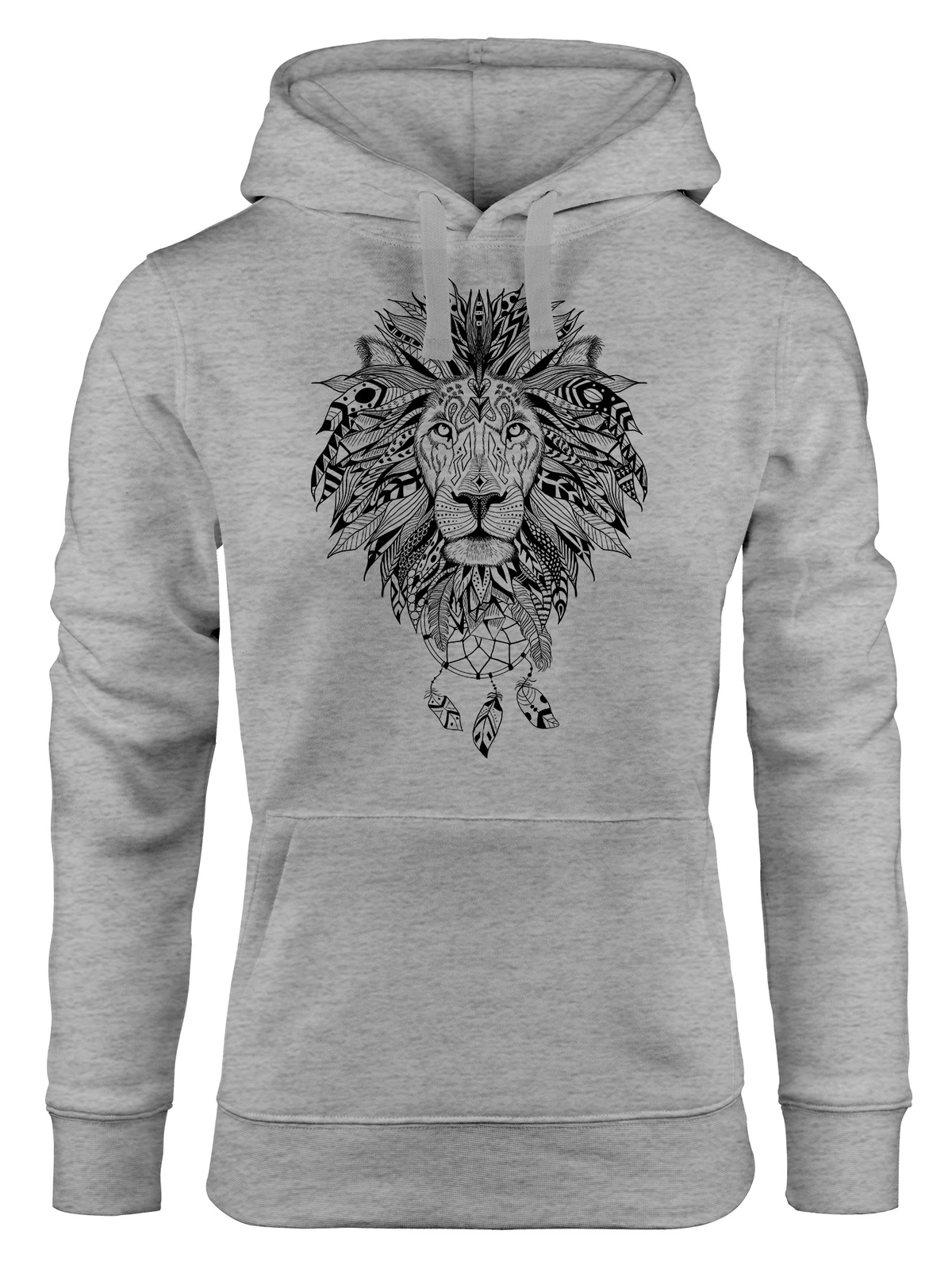 LOEWE Felpa con cappuccio donna stampa leone stile boho motivo atzeco acchiappasogni stampa etnica