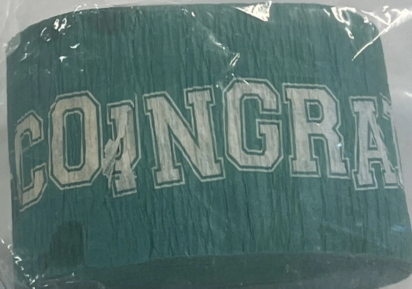Congrats Grad Green Streamer - Image 2 of 2