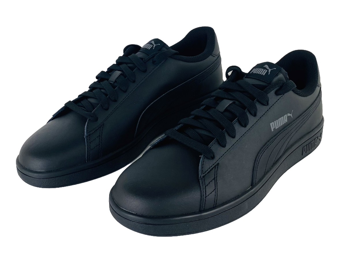 Puma Herren Smash V2 L Schwarz Turnschuhe Sportschuhe