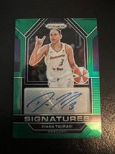 Diana Taurasi Phoenix Mercury 2023 Prizm WNBA Green Prizm Card Signed