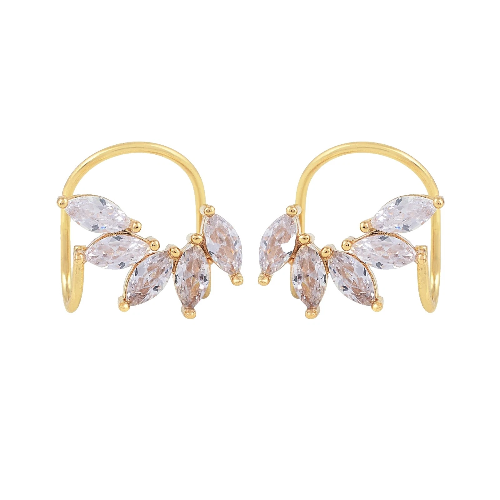 Pendientes de Moda de belleza del MANGUITO de latón