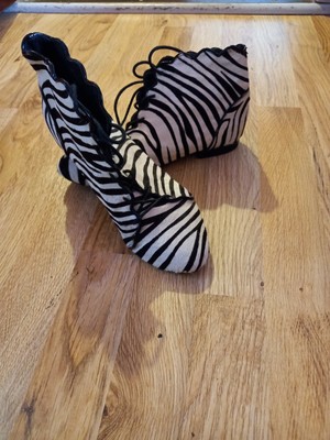 topshop zebra boots