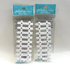2 Jolee's Boutique White Picket Fence Dimensional Sticker Scrapbooking
