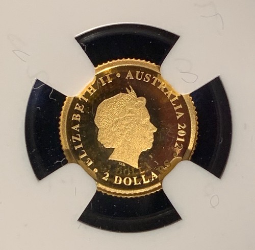 AUSTRALIA 2014 FIFA SOCCER WORLD CUP GOLD 2012 $2 DOLLAR COIN NGC CERTIFIED PF69 - Picture 4 of 4