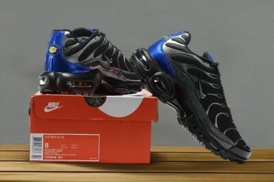 Nike Air Max Plus Tn Black/ Blue Men's Sports Shoes Free Shipping Shoe Size 7-12