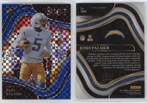 2021 Panini Select Field Level Blue Prizm /49 Josh Palmer #366 Rookie RC