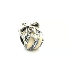 Authentic Pandora Limited Edition Silver CZ Christmas Ornament Charm