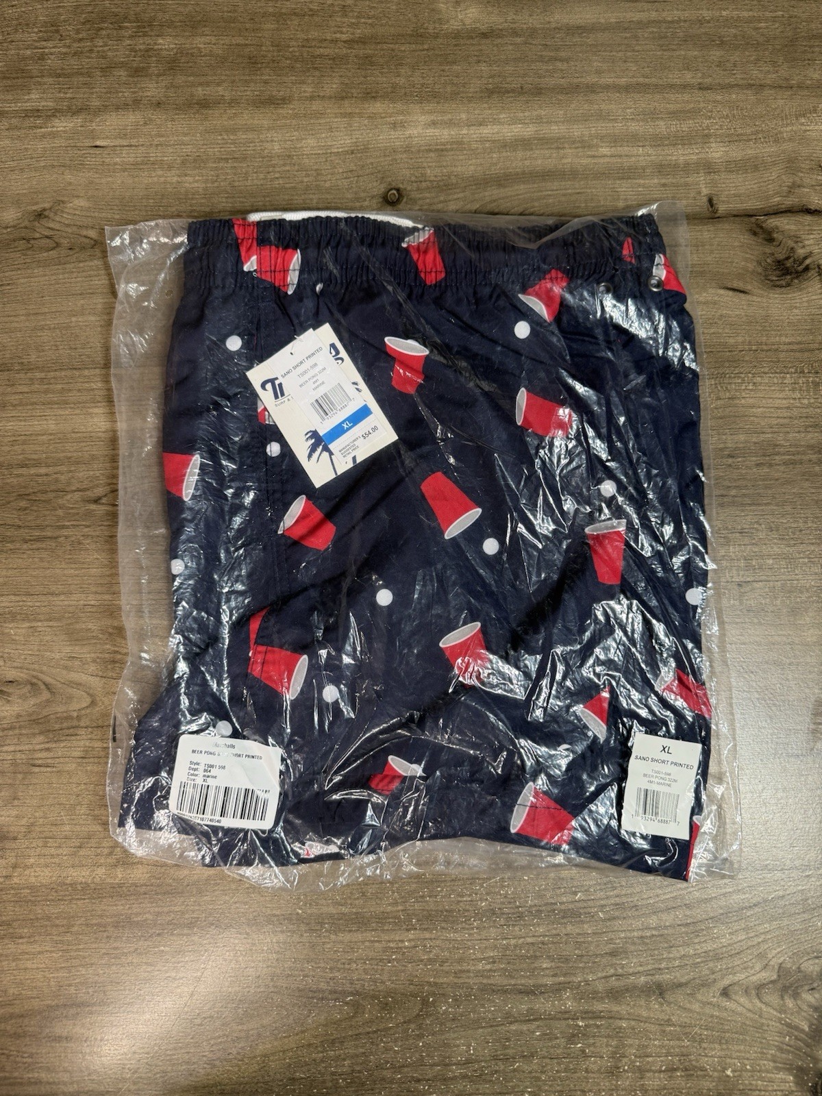 Trunks Surf & Swim Company Sano Quick Dry Beer Pong Cup Swim Trunks XL