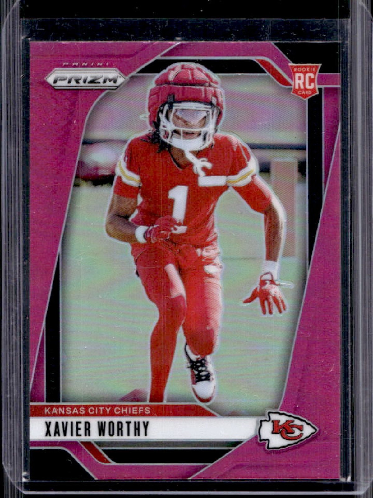 2024 Panini Prizm Xavier Worthy RC Pink Rookie #399 Chiefs