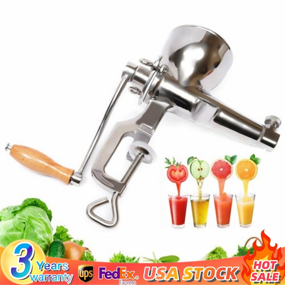 Manual Juicer Squeezing Wheatgrass Vegetable Fruit Extractor Stainless Steel Kit