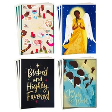 Hallmark Mahogany Religious Boxed Christmas Cards Assortment (4 Designs, 12 Card
