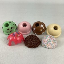 Melissa Doug Scoop Serve Ice Cream Cone Playset Stacking Flavors Topping Lot