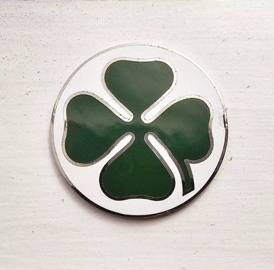 Alfa Romeo Green Quadrifoglio Verde 70mm Badge Emblem Stainless Enamel NOS