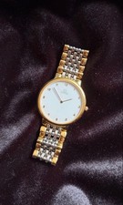 Omega De Ville Dress Watch Quartz Two Tone Gold Silver Womens Classic