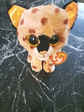 Vintage 6” TY Beanie Boos BUCKWHEAT the LYNX Glitter Eyes