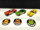 LOT x3 1969 Hot Wheels RED LINES Cars McEWEN + Prudhomme SNAKE CAMARO MONGOOSE