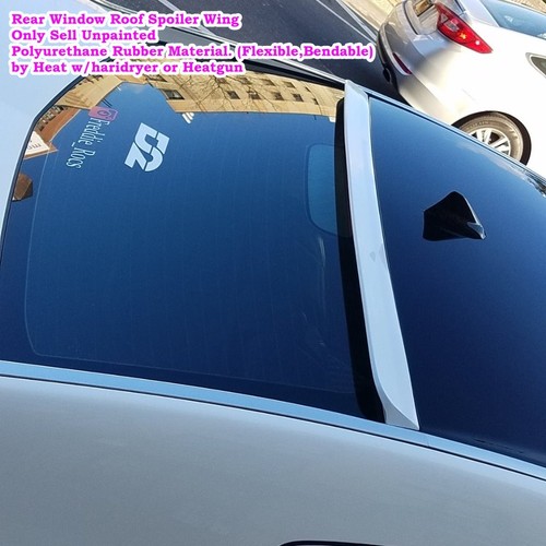 Flat Black 229R Type Rear Window Roof Spoiler Wing Fits 2009~2014 Acura TL Sedan - Picture 6 of 11