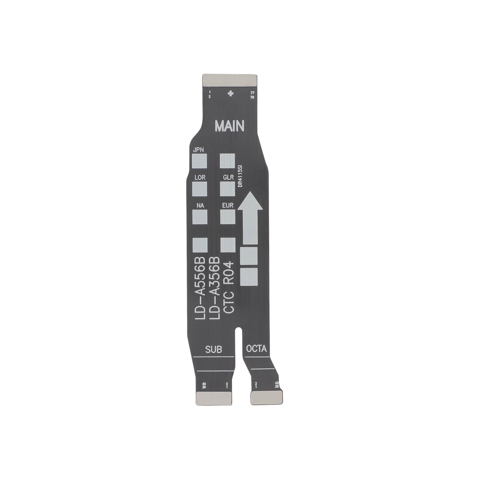 Nappe carte mère pour Galaxy A55 Clappio pour réparer un écran noir