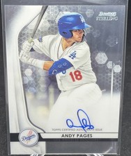 2020 Bowman Sterling Andy Pages Prospects Auto LA Dodgers