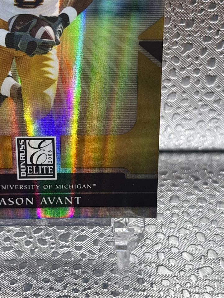 2006 Donruss Elite College Ties #CT-17 Jason Avant Michigan Wolverines /500 - Image 4 of 4