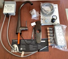 NEW Moen 7864EVBLS Sleek Kitchen Faucet Black Stainless Voice&Motion B52