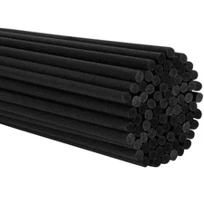 10 Inch 60Pcs Reed Diffuser Sticks,Black Aromatherapy Diffuser Sticks, Rattan...