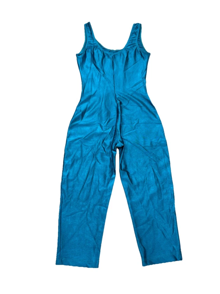 Antigo Collant dos anos 90, WMN Tamanho M, Sereia Teal, Macacão, Catsuit 1990’s Workout - Imagem 2 de 4