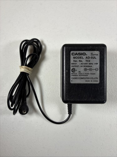 Original OEM Casio Modell AD-5UL 9V DC850MA Wand Netzteil OEM Tastatur