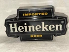 VINTAGE 1960's HEINEKEN IMPORTED BEER LIGHTED BAR SIGN 11" UNIQUE