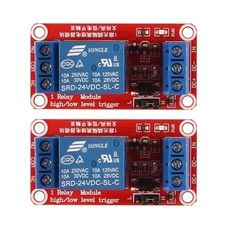 One Channel Relay Module Relay Switch with OPTO Isolation High Low 2pcs 24V