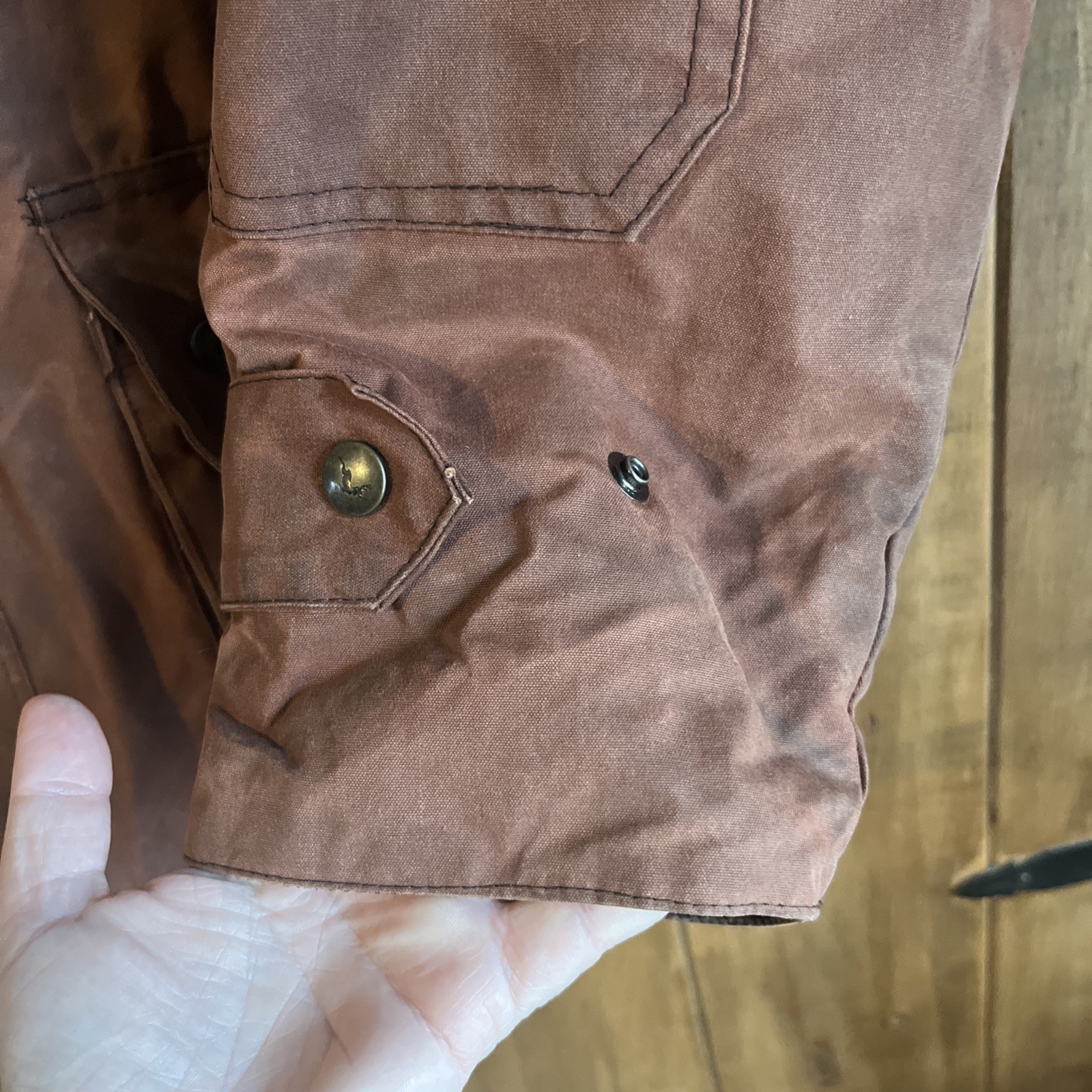 PG Field Heritage Mens Heavyweight Waxed cotton Field Coat made in UK country XL image 7