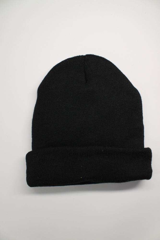 Basic black winter cuff cap extra insulation and … - image 1