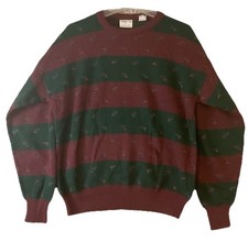 Giorgio Di Firenze Wool Blend Sweater VTG 90’s Red/Green Mens SZ M