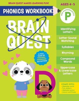 Workman Publish Brain Quest Phonics Workbook: Pre-Kind (Taschenbuch) (US IMPORT)