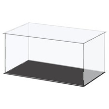 Acrylic Display Case Plastic Box Cube Storage Box Clear Showcase 41x21x20.5cm