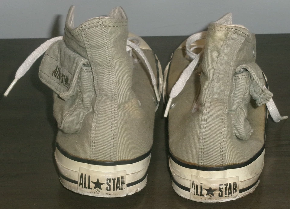 Top alto Converse All Star Chuck Taylor para hombre talla 11 * Hecho en EE. UU. * Verde militar Foto 2 de 4