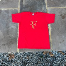 Vintage 90’s 00’s Red Roger Federer tennis T-shirt