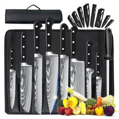 8-teiliges Messerset Edelstahl Küchenmesser Kochmesser Messer Allzweckmesser Set
