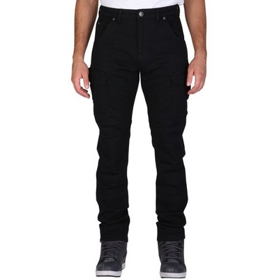 Modeka Brandon Cargo Motorrad-Jeans Motorradhose Slim Fit Schwarz Herren