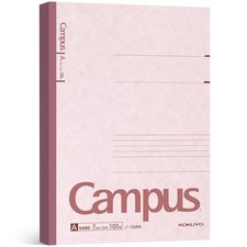 Campus Notebook, A 7mm Ruled, Semi-B5, 100 Sheets, 30 Lines, Pink, Japan Impo...