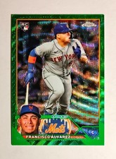 Francisco Alvarez 2023 Topps Chrome RC #203 Rookie GREEN Wave REFRACTOR 19/99 C6