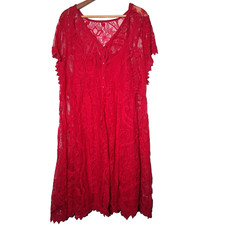 Torrid Size 4 Dress Plus Size 4X Hot Pink Lace Tank Dress Lining Barbiecore