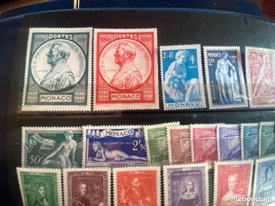 Monaco lot 49 timbres anciens neufs * * / * voir photo belle cote - Photo 3/4
